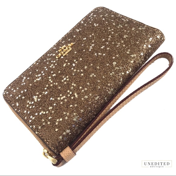 NWT - Coach Phone Wallet In Star Gitter - Picture 3 of 6